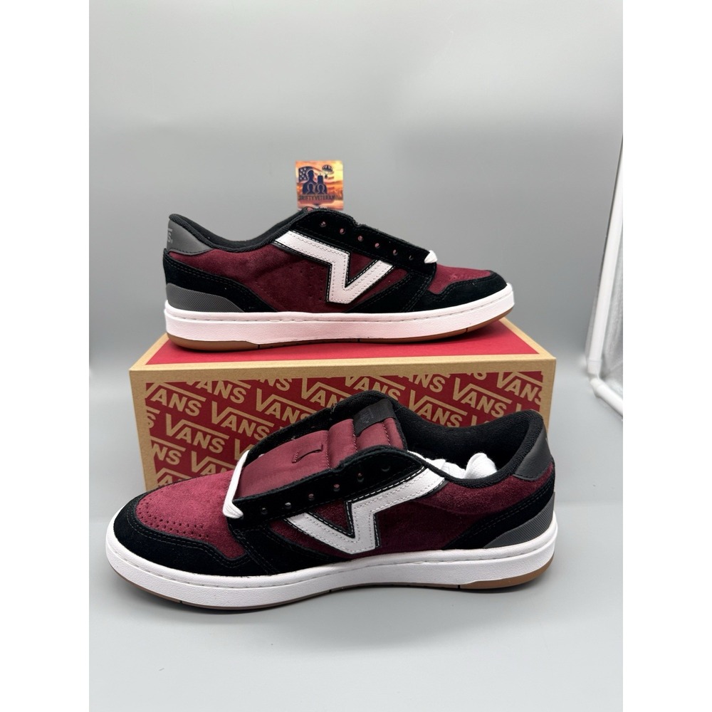 Vans Lowland 2.0 Skate Sneakers Shoes Maroon Black Men's 9/Women's 10.5 NWB